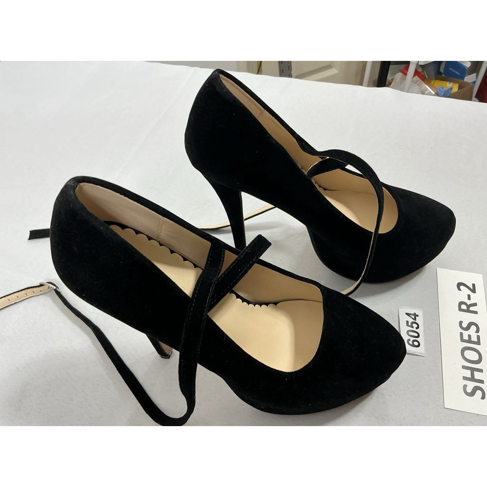 Womans Ochenta Slipon Platform Dress Shoe Blk 250 Us 8 Stiletto Ankle Strap NWOT